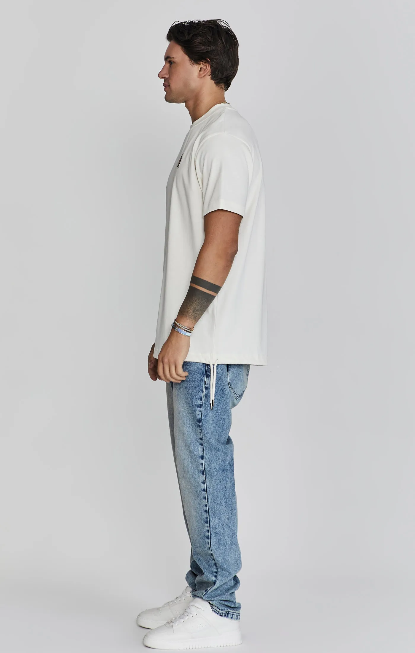 Ecru Oversized T-Shirt sold by Siksilk product image thumbnail 2