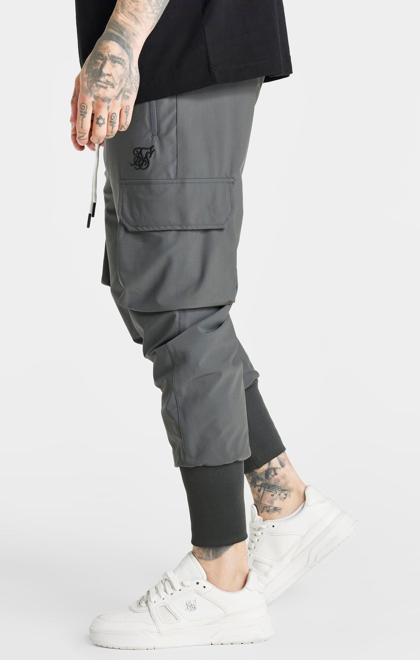 Dark Grey Tech Cargo Pant sold by Siksilk product image thumbnail 2
