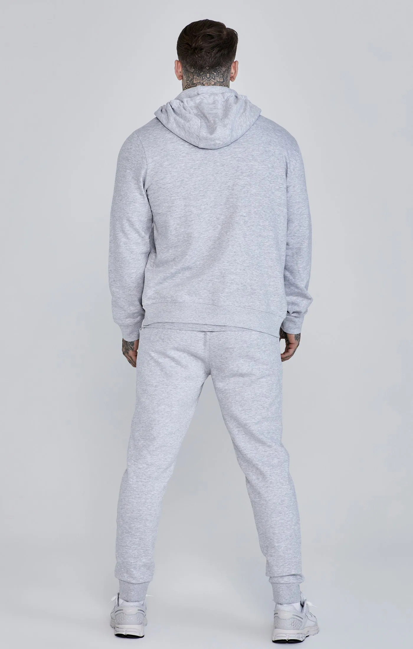 Grey Essentials Full Zip Hoodie sold by Siksilk product image thumbnail 5