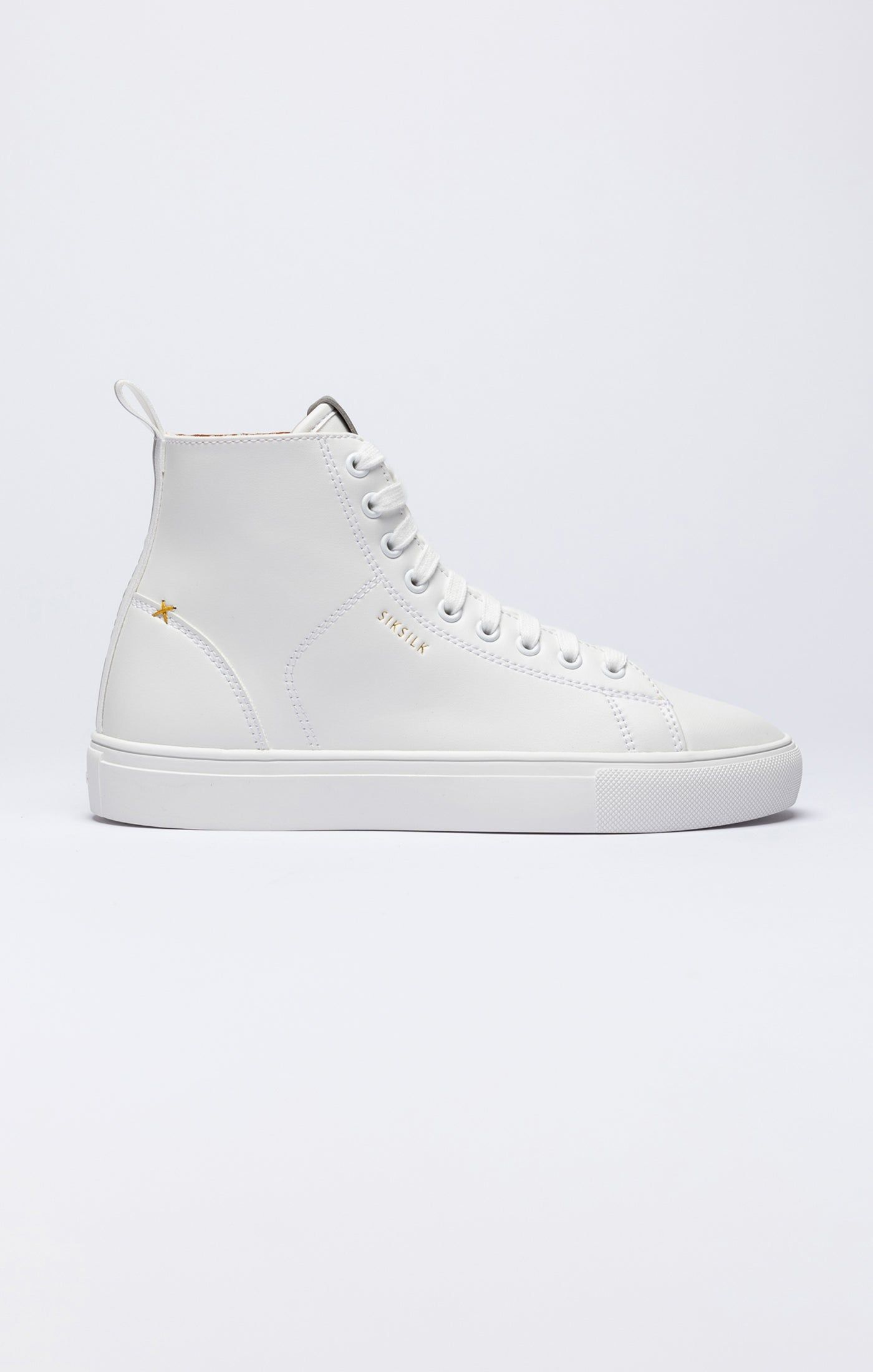 White Classic High-Top Trainer sold by Siksilk