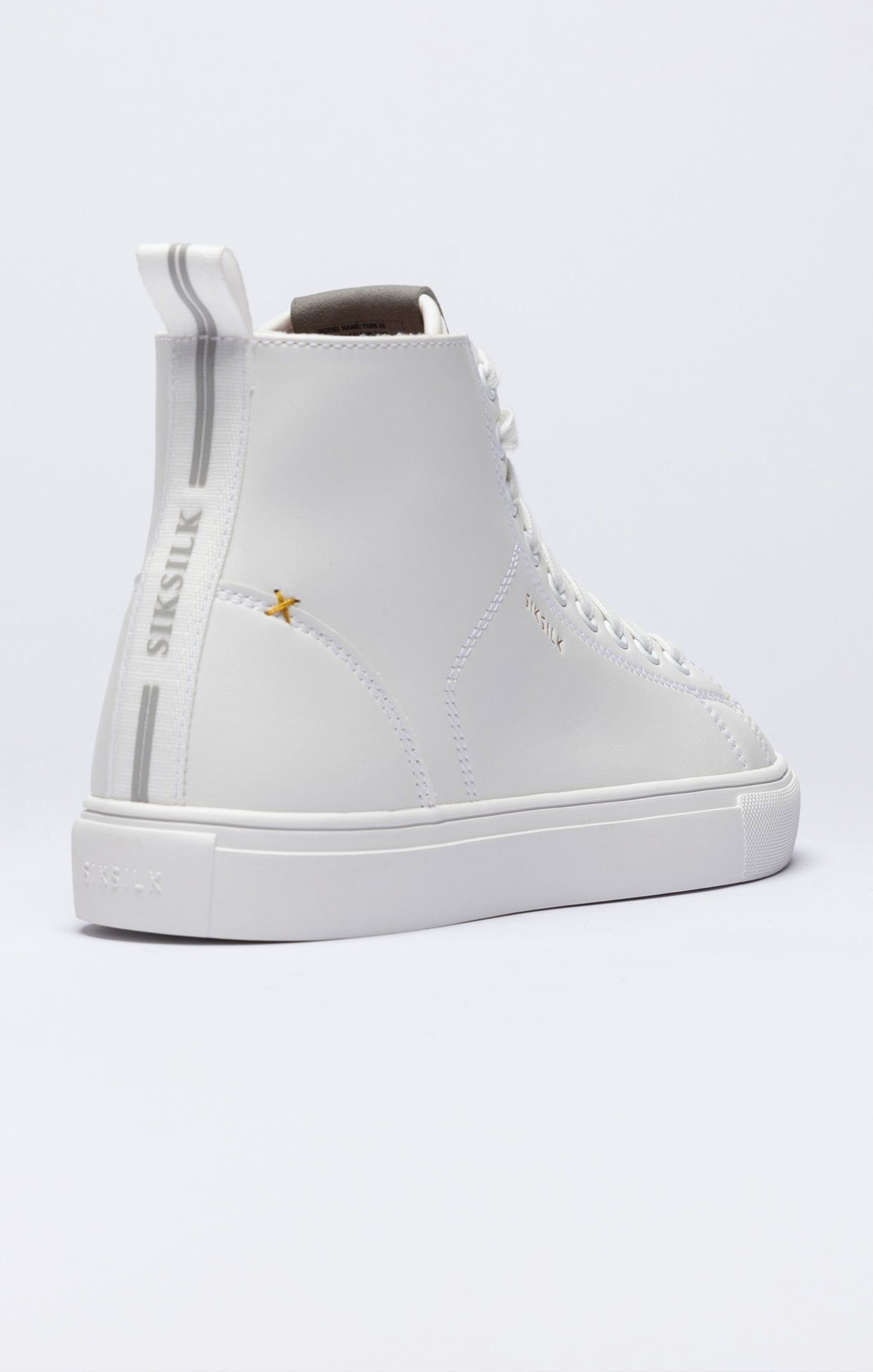 White Classic High-Top Trainer sold by Siksilk product image thumbnail 2