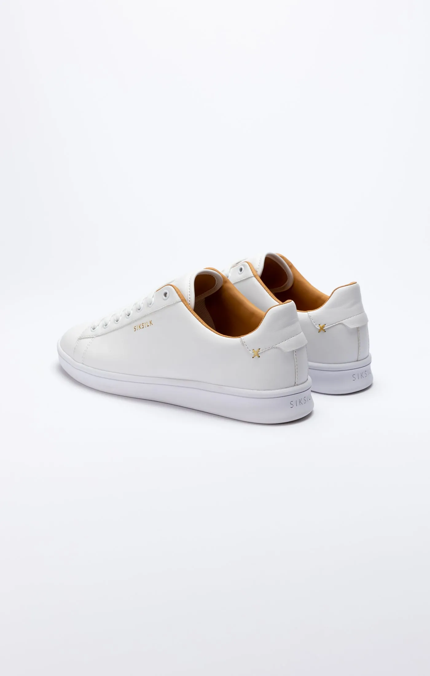 White Low-Top Casual Trainer sold by Siksilk product image thumbnail 3