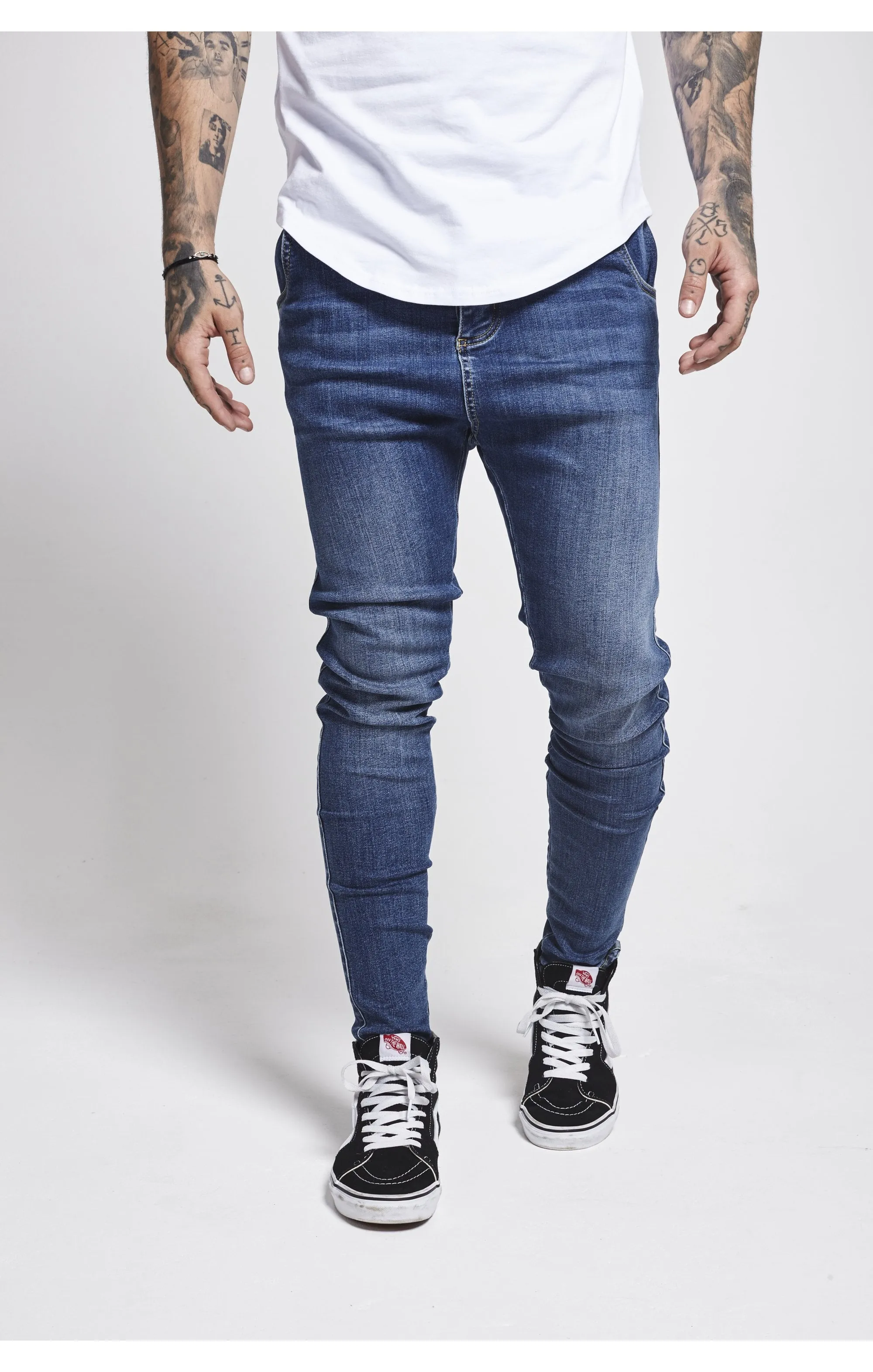 SikSilk Skinny Jeans - Midstone sold by Siksilk product image thumbnail 4
