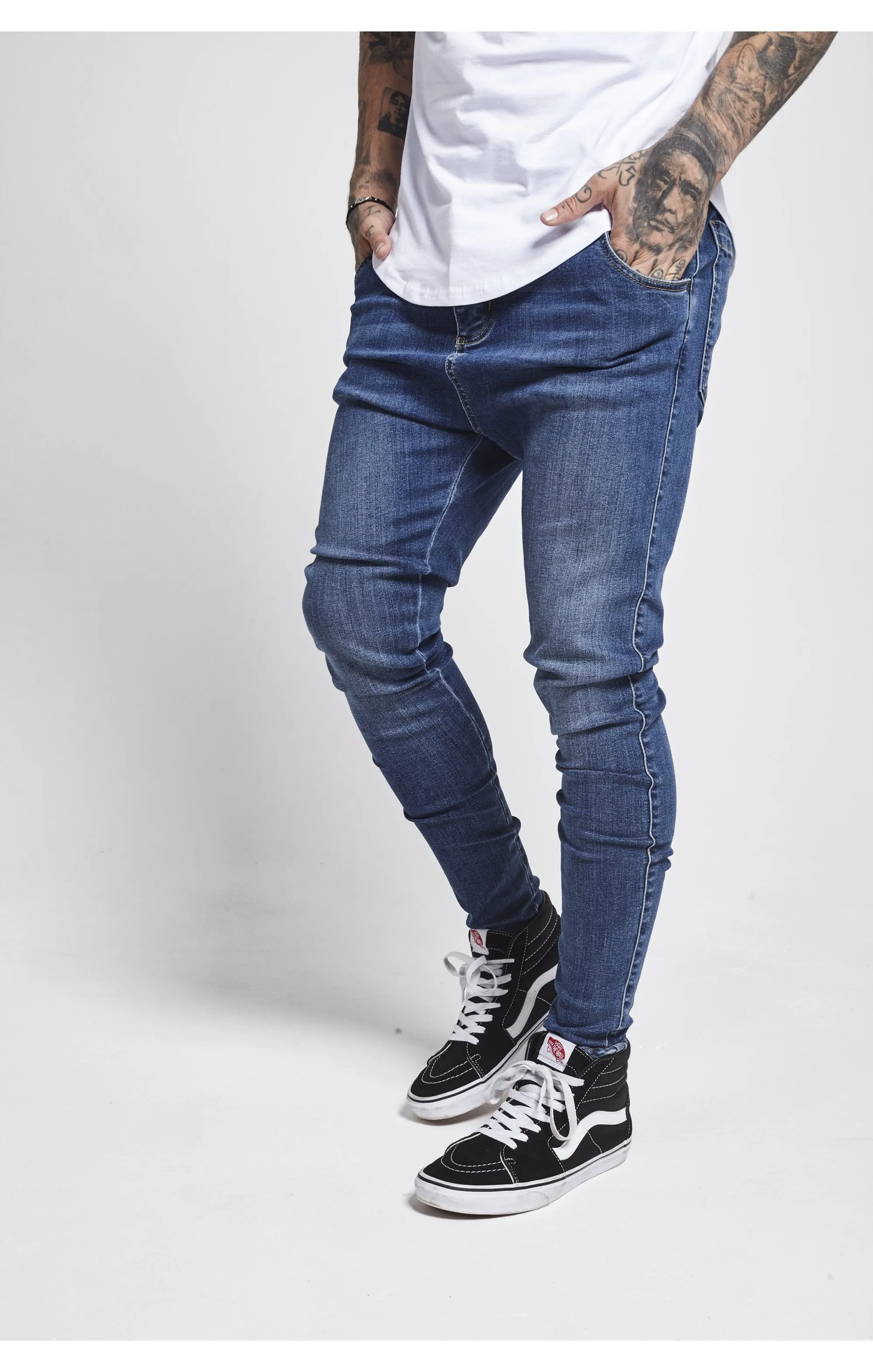 SikSilk Skinny Jeans - Midstone sold by Siksilk product image thumbnail 2