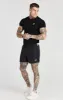 Black Elastic Cuff T-Shirt sold by Siksilk
