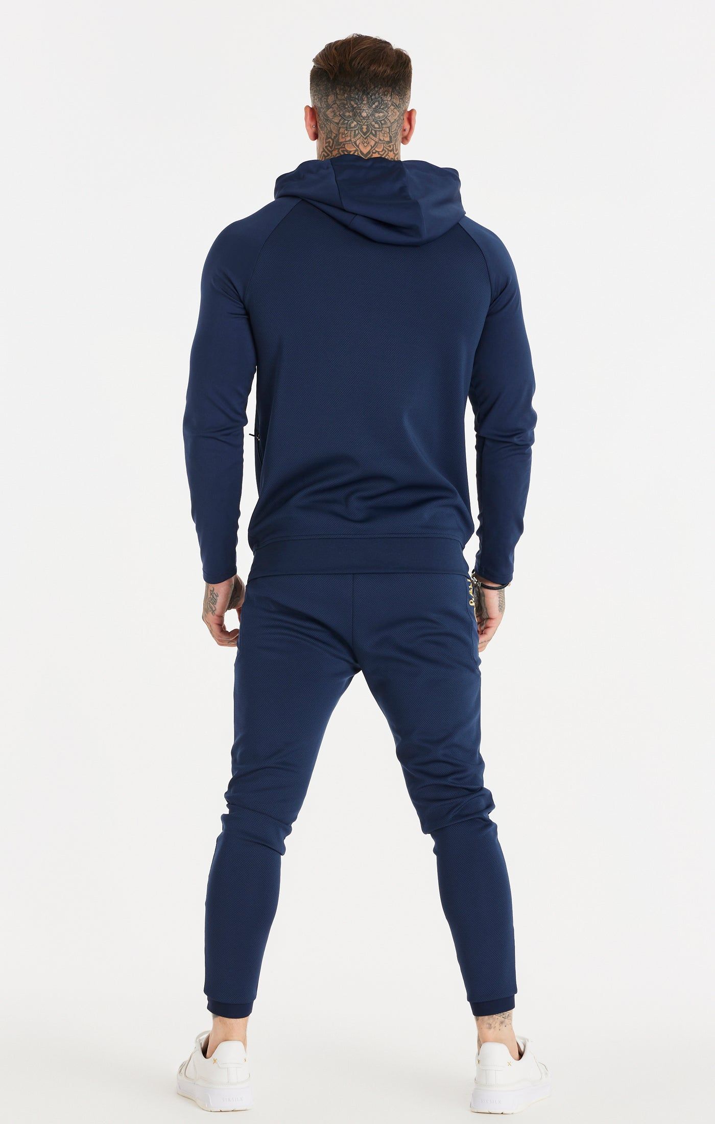 Navy Overhead Retro Sports Hoodie sold by Siksilk product image thumbnail 5