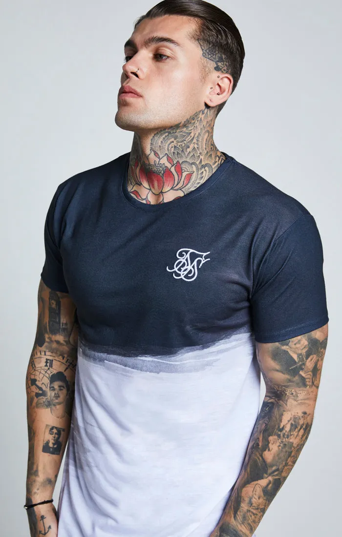 SikSilk Curved Hem Wash Out Tee - Black & White sold by Siksilk product image thumbnail 5