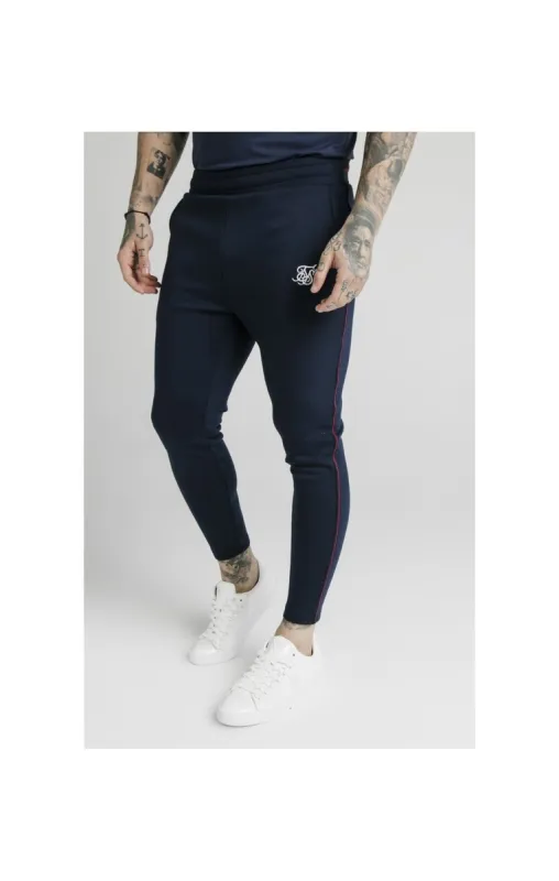SikSilk Exposed Tape Jogger - Navy sold by Siksilk