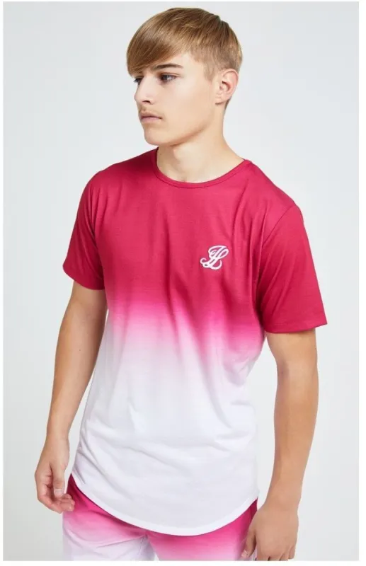 Illusive London Flux Fade Tee - Pink & White sold by Siksilk