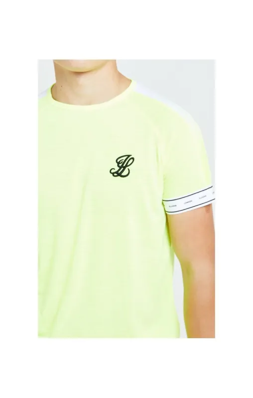 Illusive London Fade Panel Tech Tee - Neon Yellow sold by Siksilk