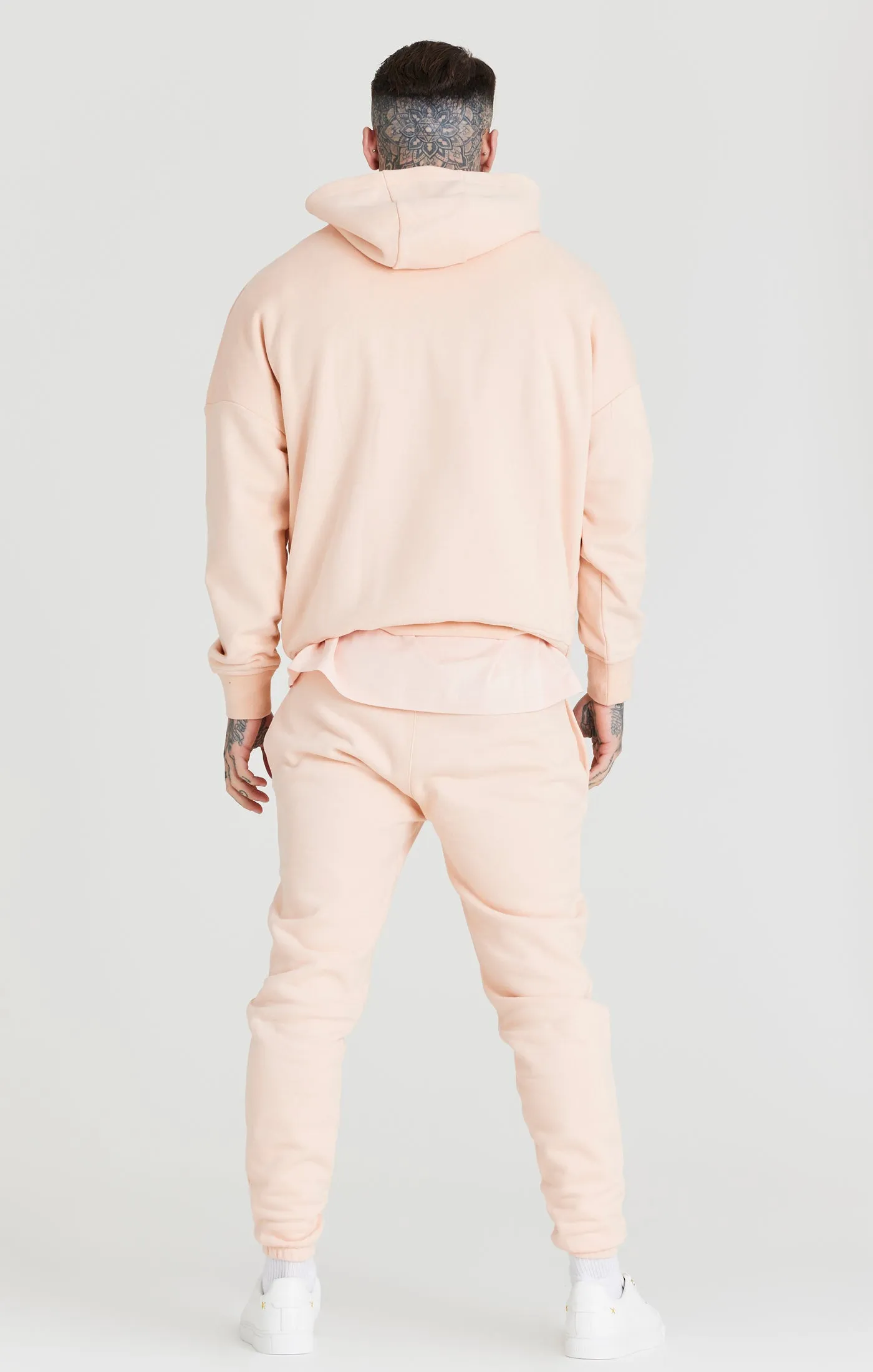 Pink Relaxed Fit Overhead Hoodie sold by Siksilk product image thumbnail 4