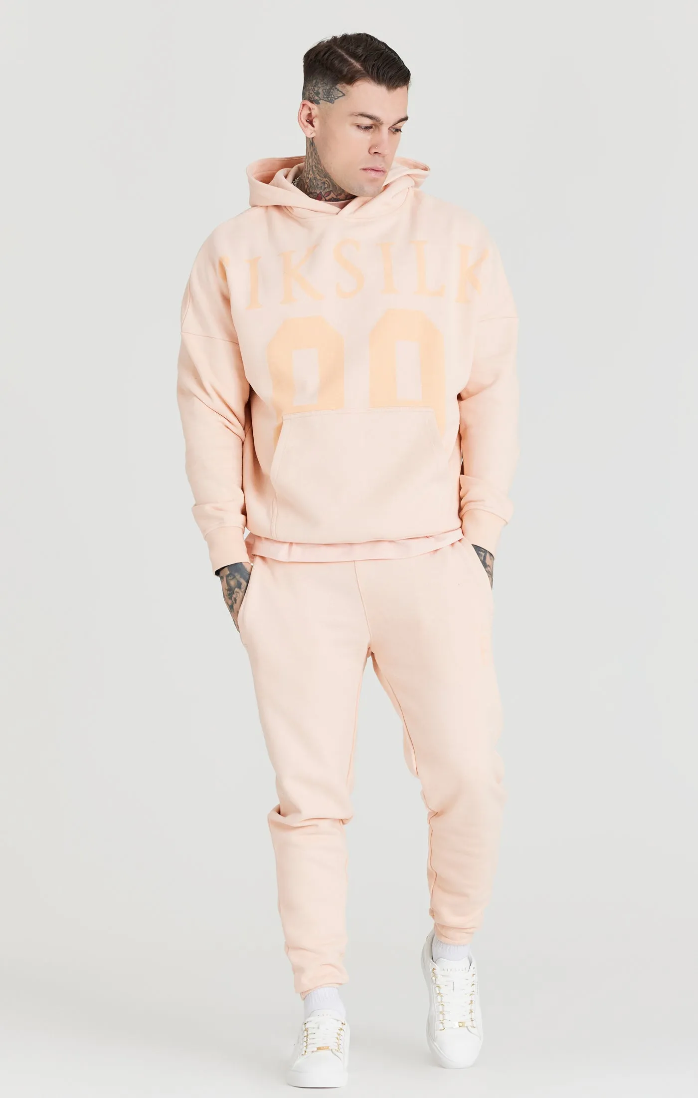 Pink Relaxed Fit Overhead Hoodie sold by Siksilk product image thumbnail 2