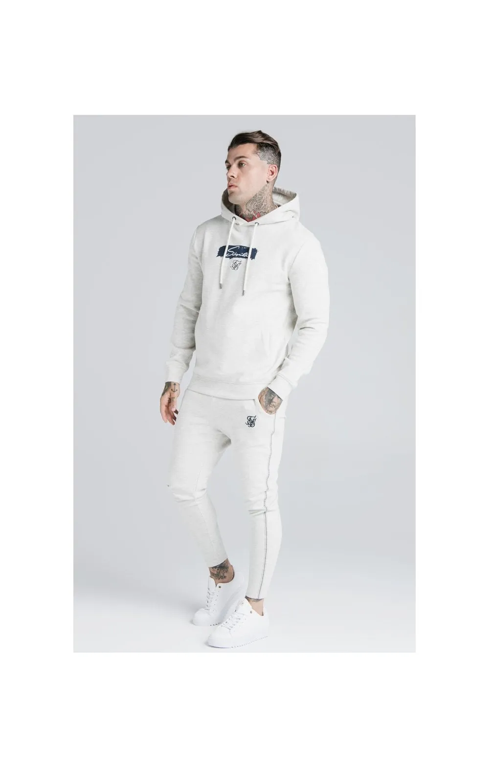 SikSilk Overhead Hoodie - Light Grey sold by Siksilk product image thumbnail 5
