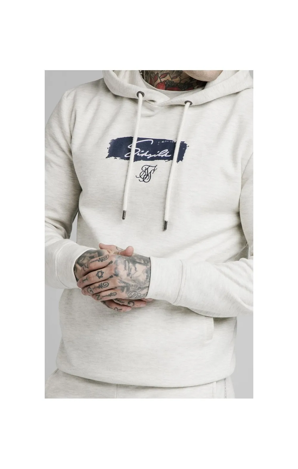 SikSilk Overhead Hoodie - Light Grey sold by Siksilk product image thumbnail 2