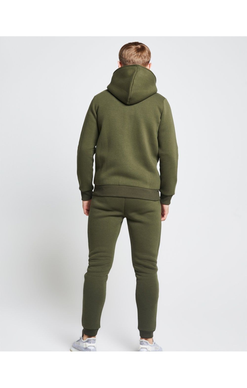Illusive London Zip Through Hoodie - Khaki sold by Siksilk product image thumbnail 5