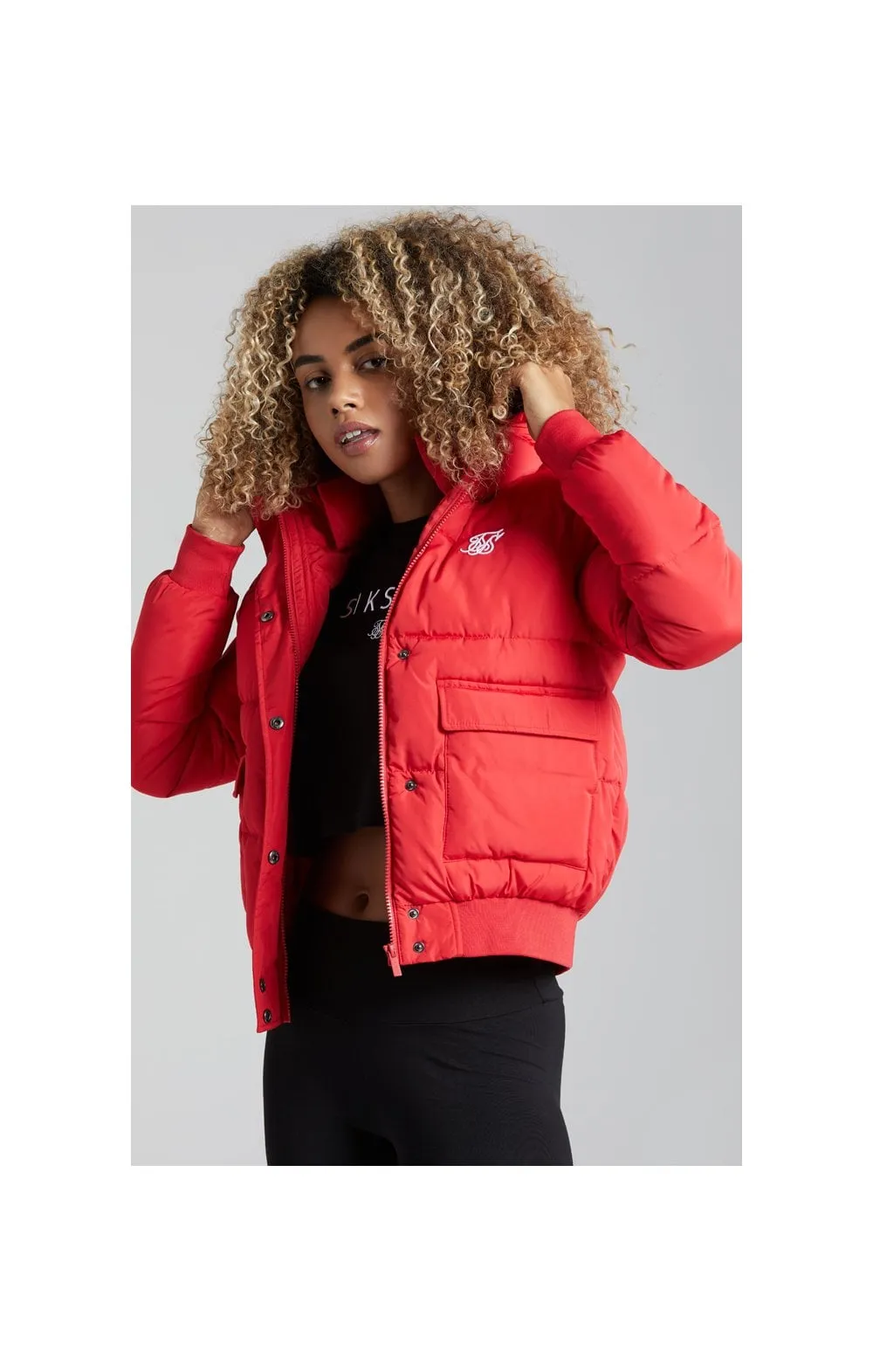 SikSilk Tape Padded Jacket - Red sold by Siksilk product image thumbnail 4