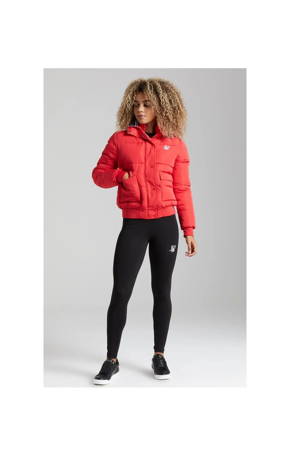 SikSilk Tape Padded Jacket - Red sold by Siksilk product image thumbnail 5