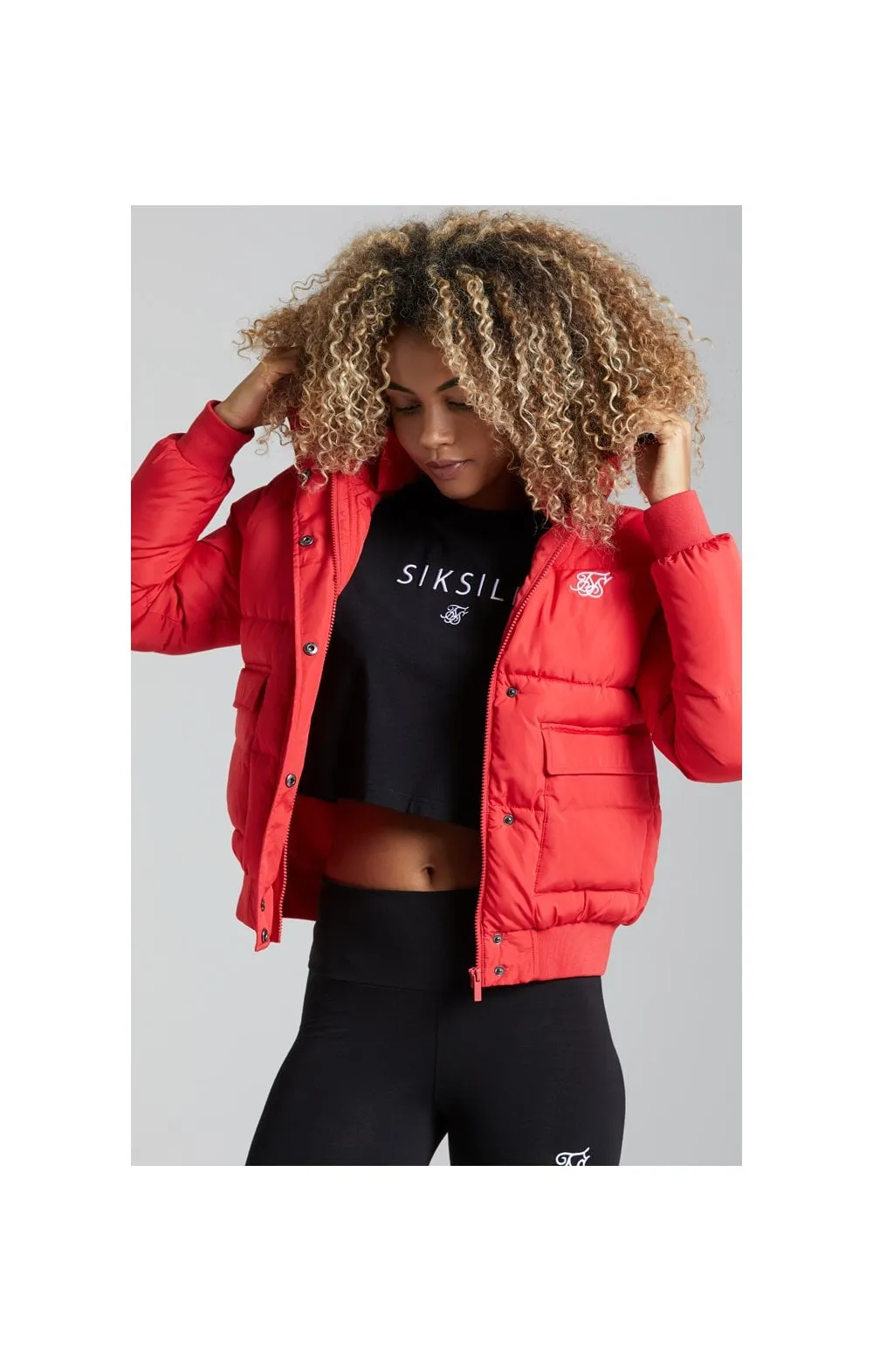 SikSilk Tape Padded Jacket - Red sold by Siksilk product image thumbnail 2