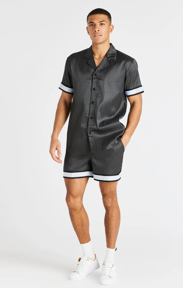 Grey Taped Sleeve Resort Shirt sold by Siksilk product image thumbnail 4