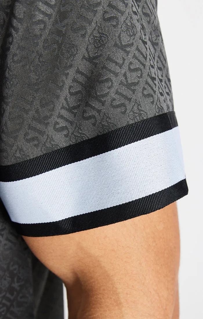 Grey Taped Sleeve Resort Shirt sold by Siksilk product image thumbnail 3