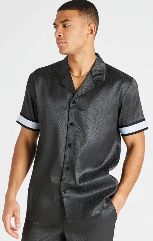 Grey Taped Sleeve Resort Shirt sold by Siksilk