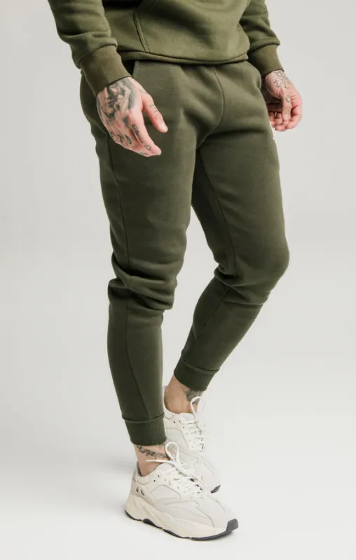 SikSilk Muscle Fit Jogger - Khaki sold by Siksilk