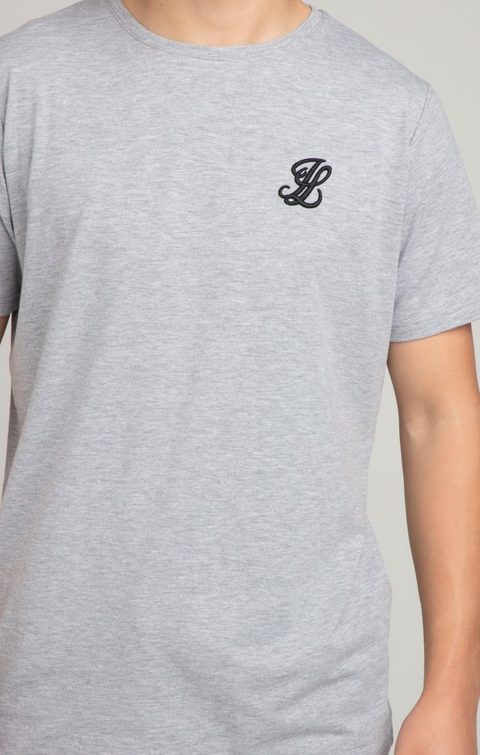 Boys Illusive Grey Marl Essentials Short Sleeve T-Shirt sold by Siksilk product image thumbnail 5