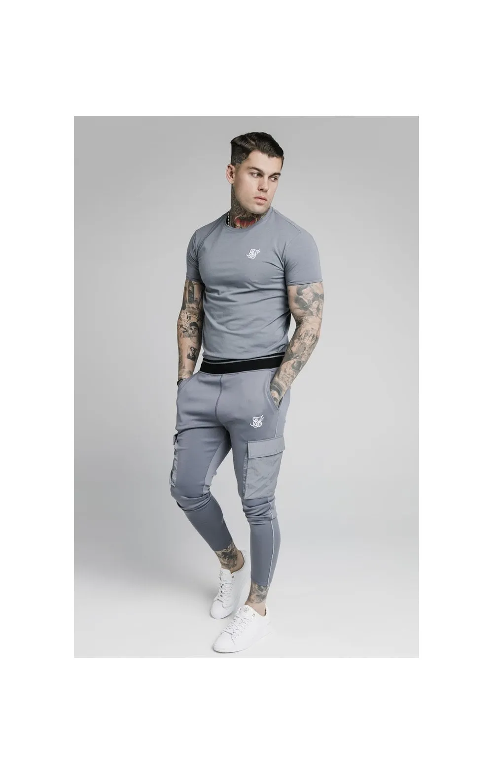 SikSilk S/S Gym Tee – Slate sold by Siksilk product image thumbnail 3