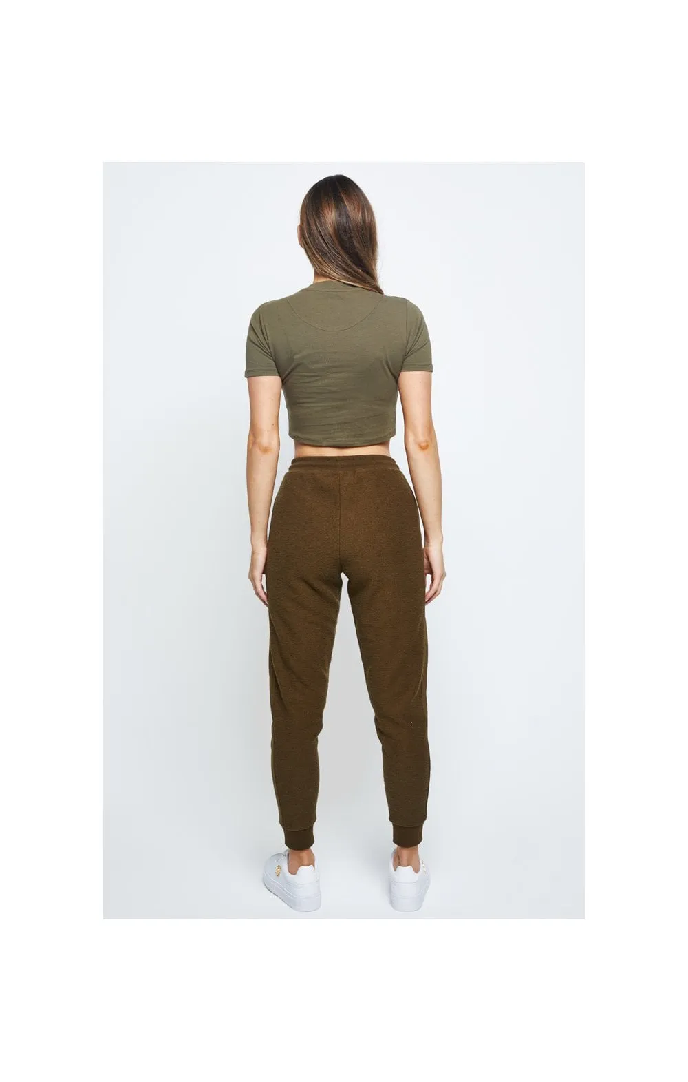 SikSilk Embroidered Crop Tee – Khaki sold by Siksilk product image thumbnail 5