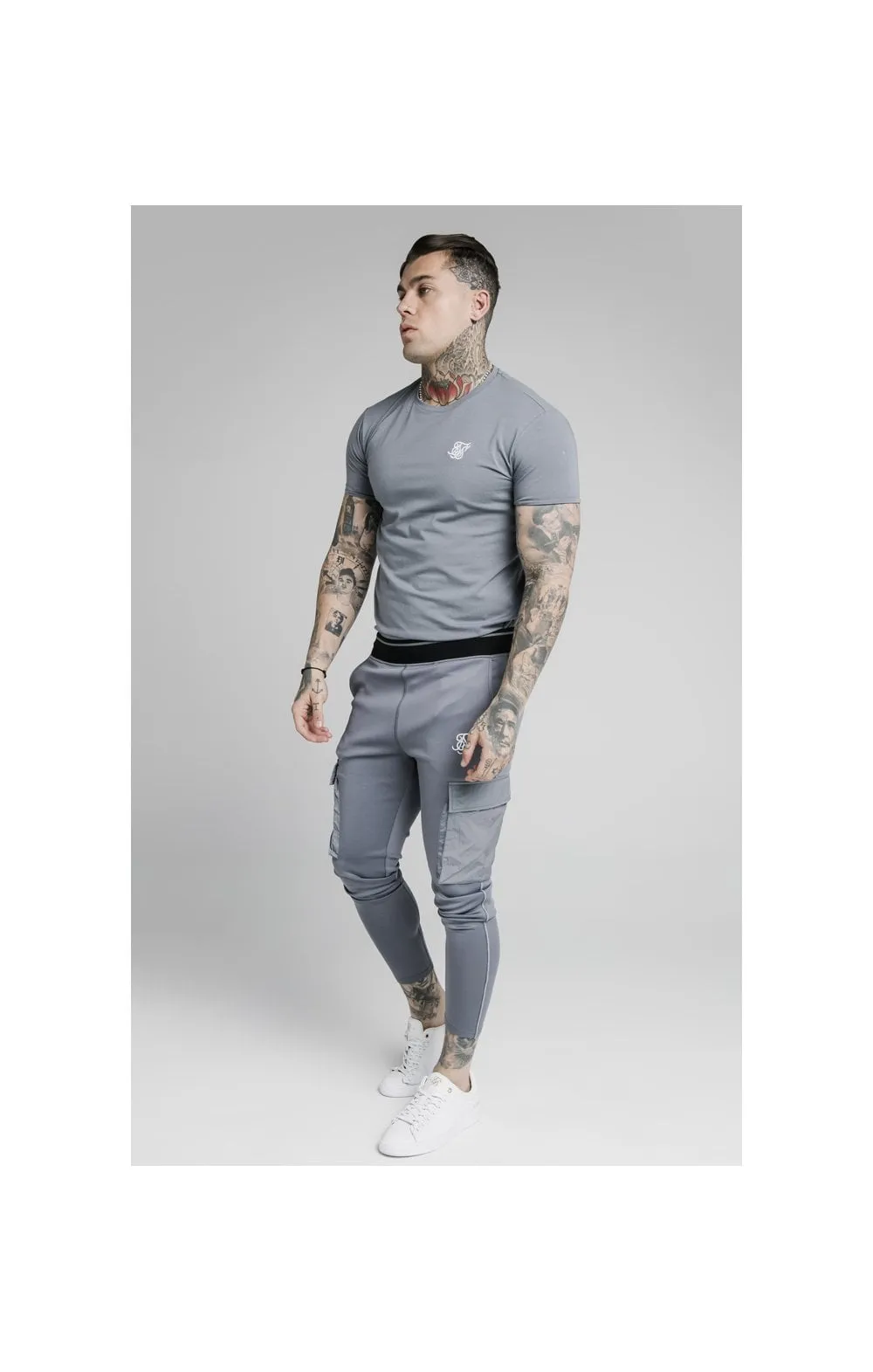 SikSilk S/S Gym Tee – Slate sold by Siksilk product image thumbnail 5