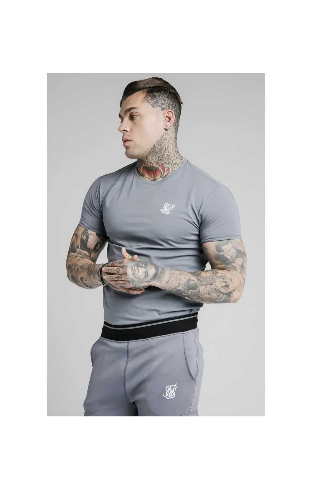 SikSilk S/S Gym Tee – Slate sold by Siksilk product image thumbnail 2