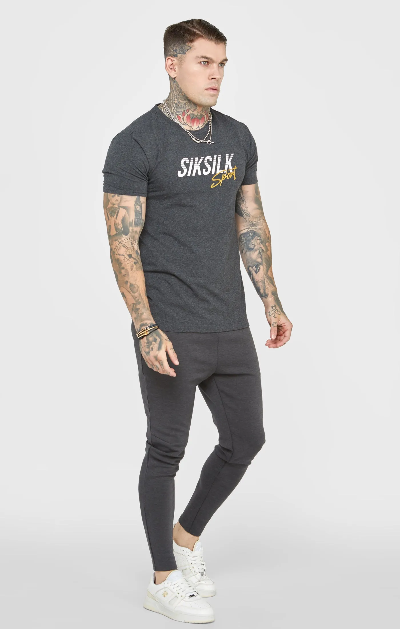 Charcoal Sports T-Shirt sold by Siksilk product image thumbnail 4