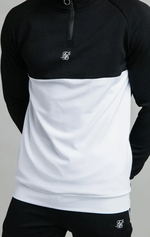Black Quarter Zip Funnel sold by Siksilk
