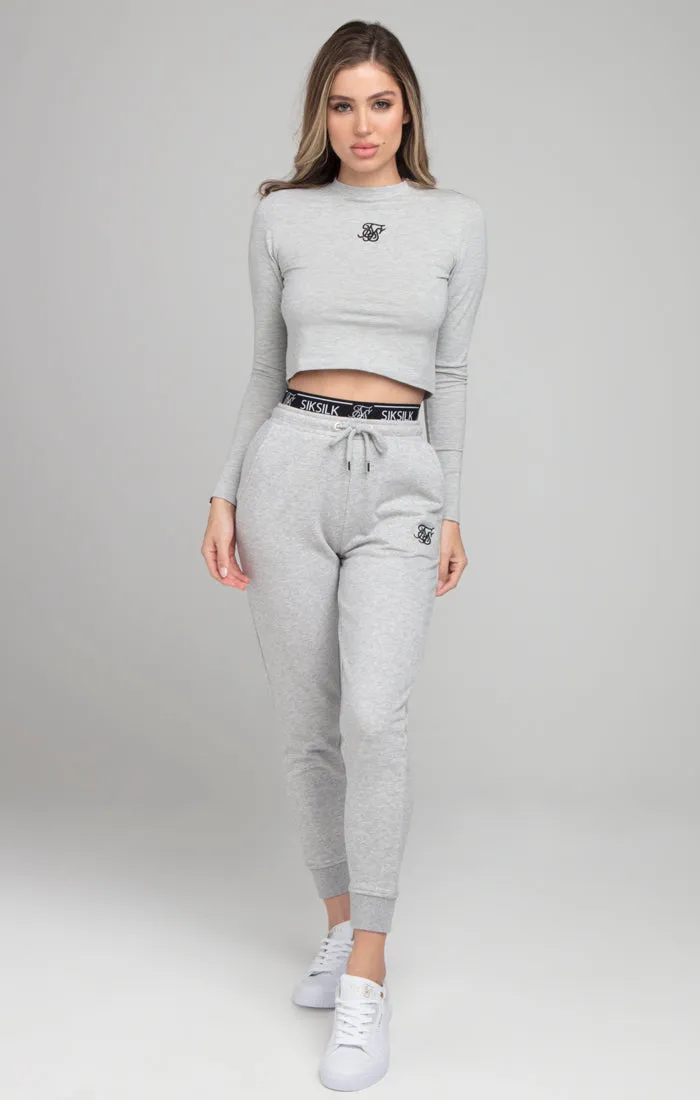 SikSilk Arc Tech Crop Tee - Grey Marl sold by Siksilk product image thumbnail 3