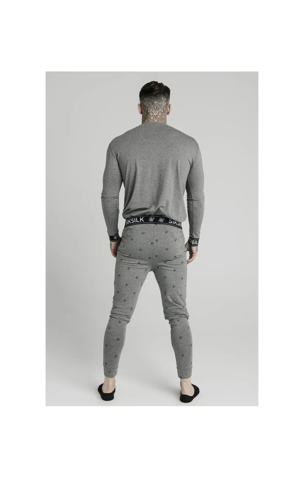 Grey Marl Long Sleeve T-Shirt sold by Siksilk product image thumbnail 5