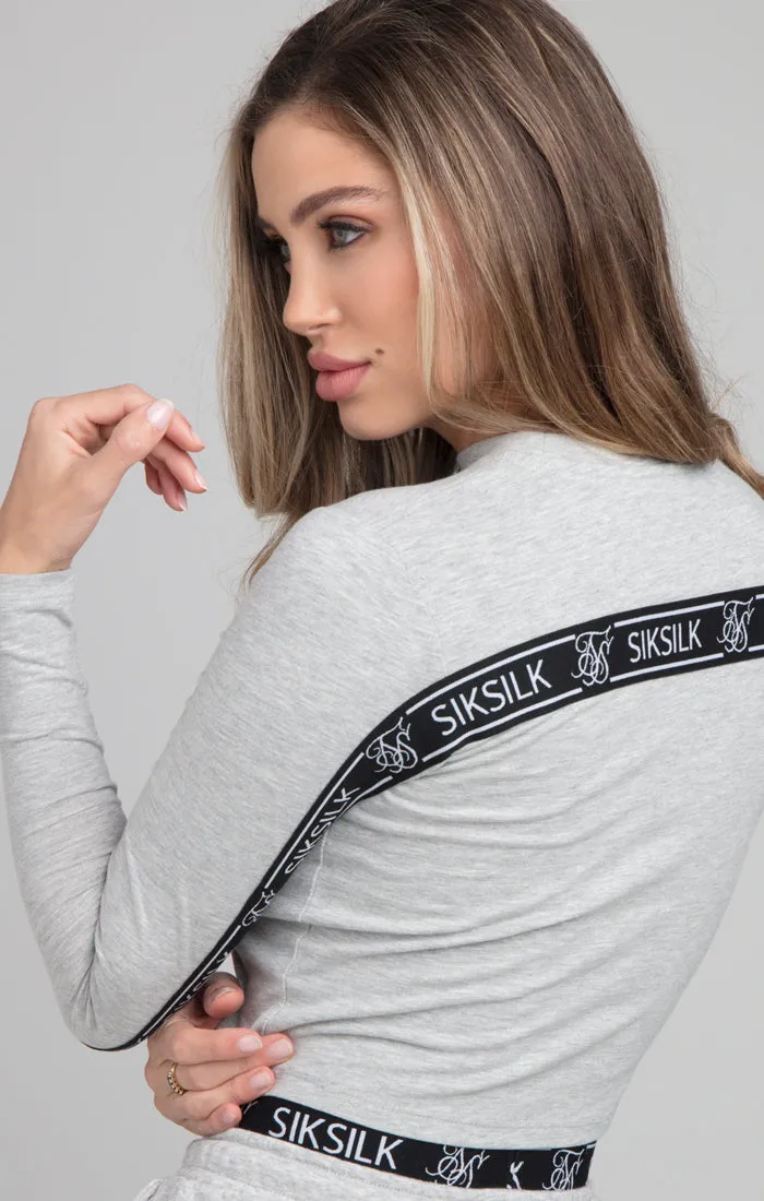 SikSilk Arc Tech Crop Tee - Grey Marl sold by Siksilk product image thumbnail 2