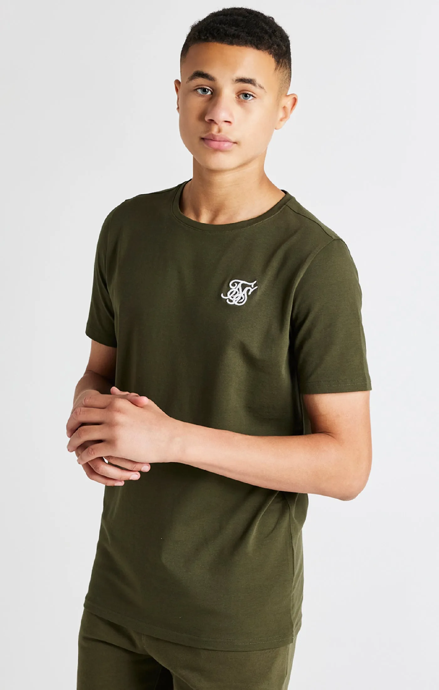 Boys Khaki Short Sleeve T-Shirt sold by Siksilk