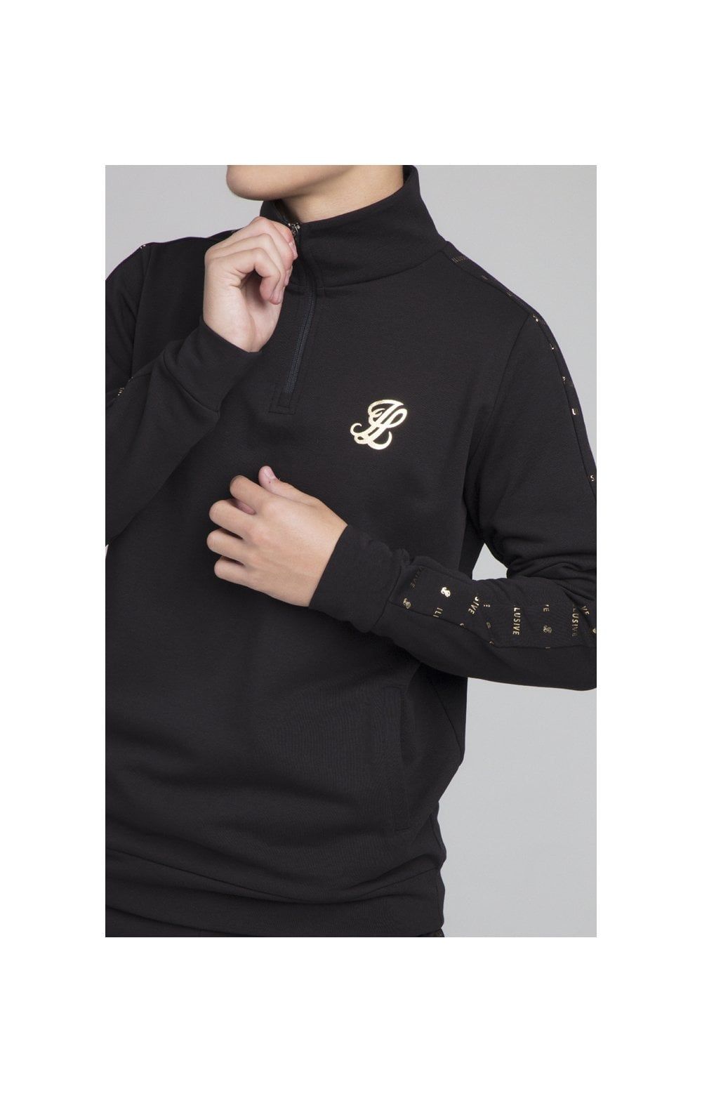 Illusive London Panel Funnel Neck - Black sold by Siksilk product image thumbnail 3