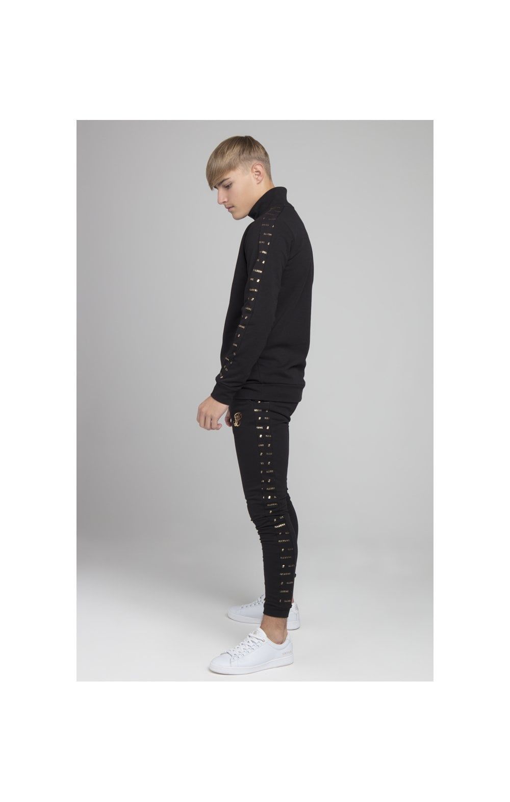 Illusive London Panel Funnel Neck - Black sold by Siksilk product image thumbnail 4