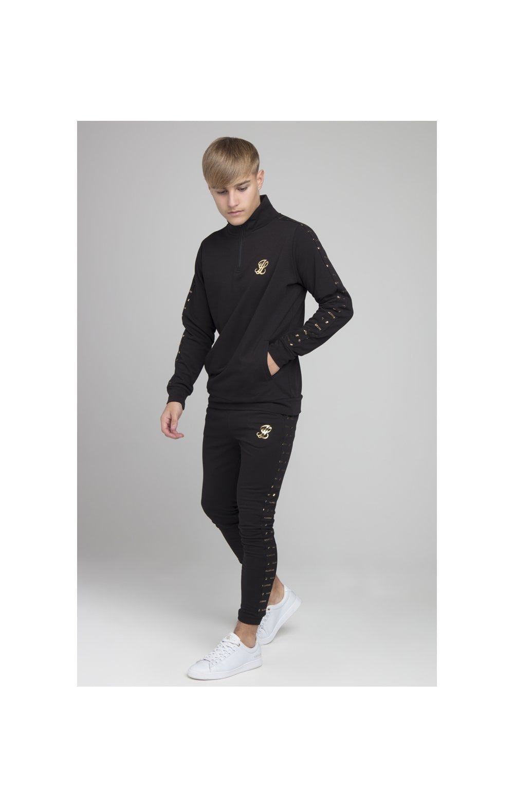 Illusive London Panel Funnel Neck - Black sold by Siksilk product image thumbnail 5
