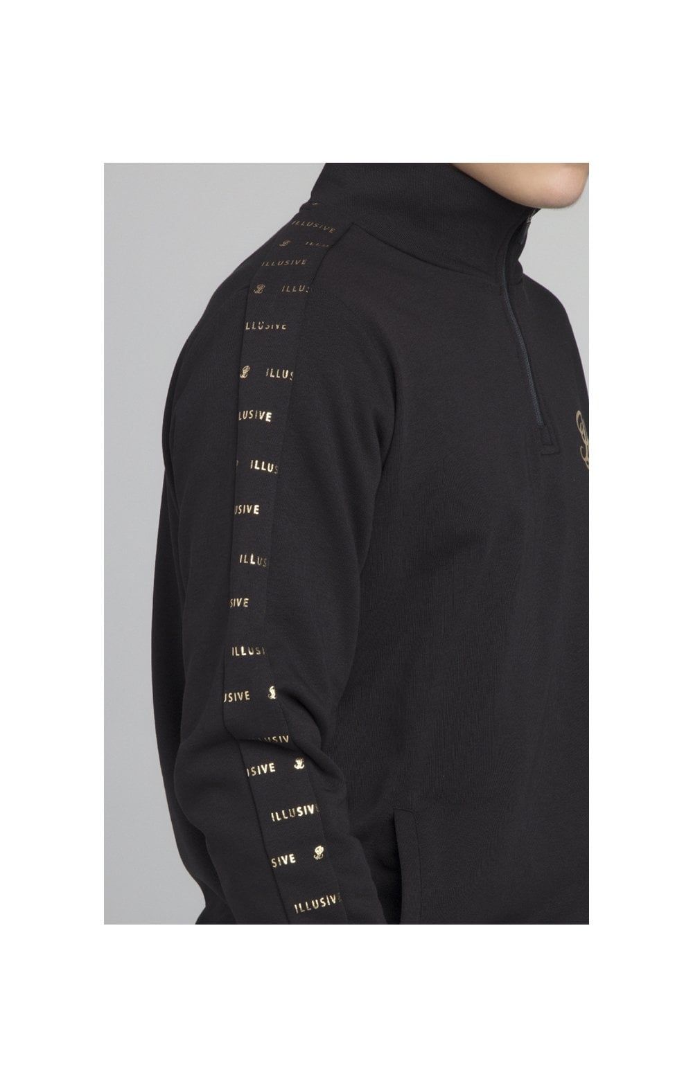 Illusive London Panel Funnel Neck - Black sold by Siksilk product image thumbnail 2