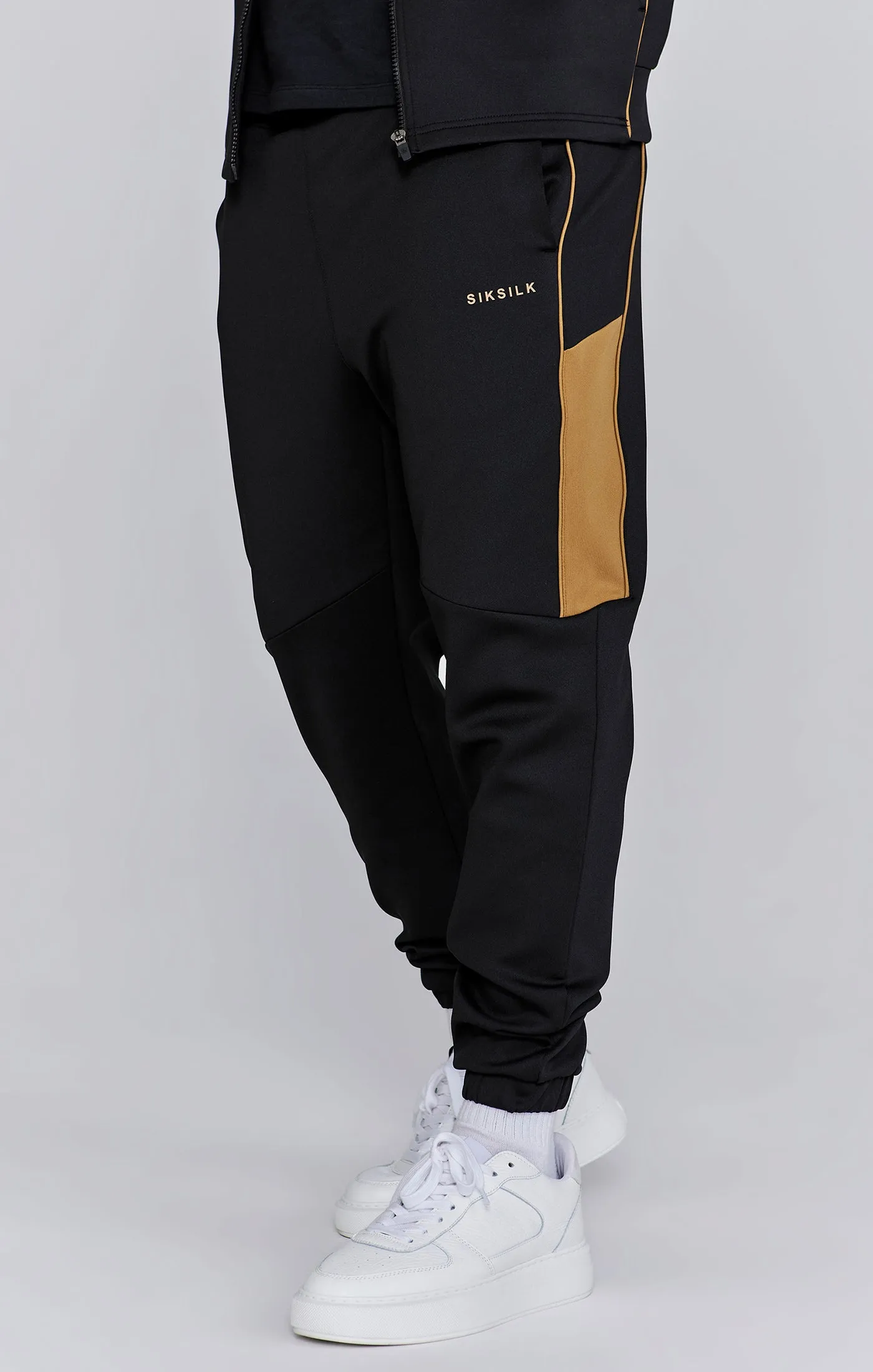 Black Muscle Fit Joggers sold by Siksilk