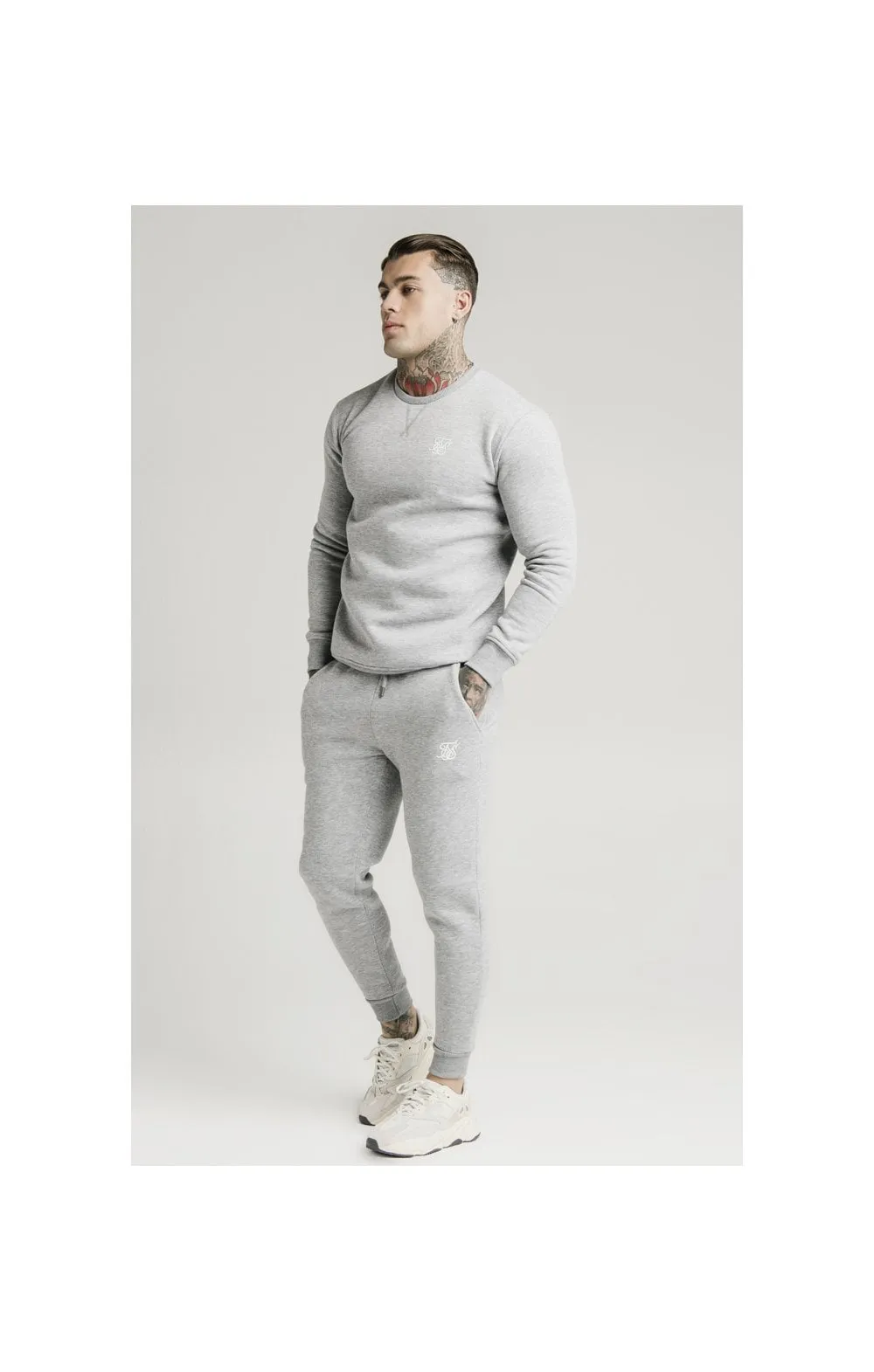 Grey Muscle Fit Jogger sold by Siksilk product image thumbnail 2