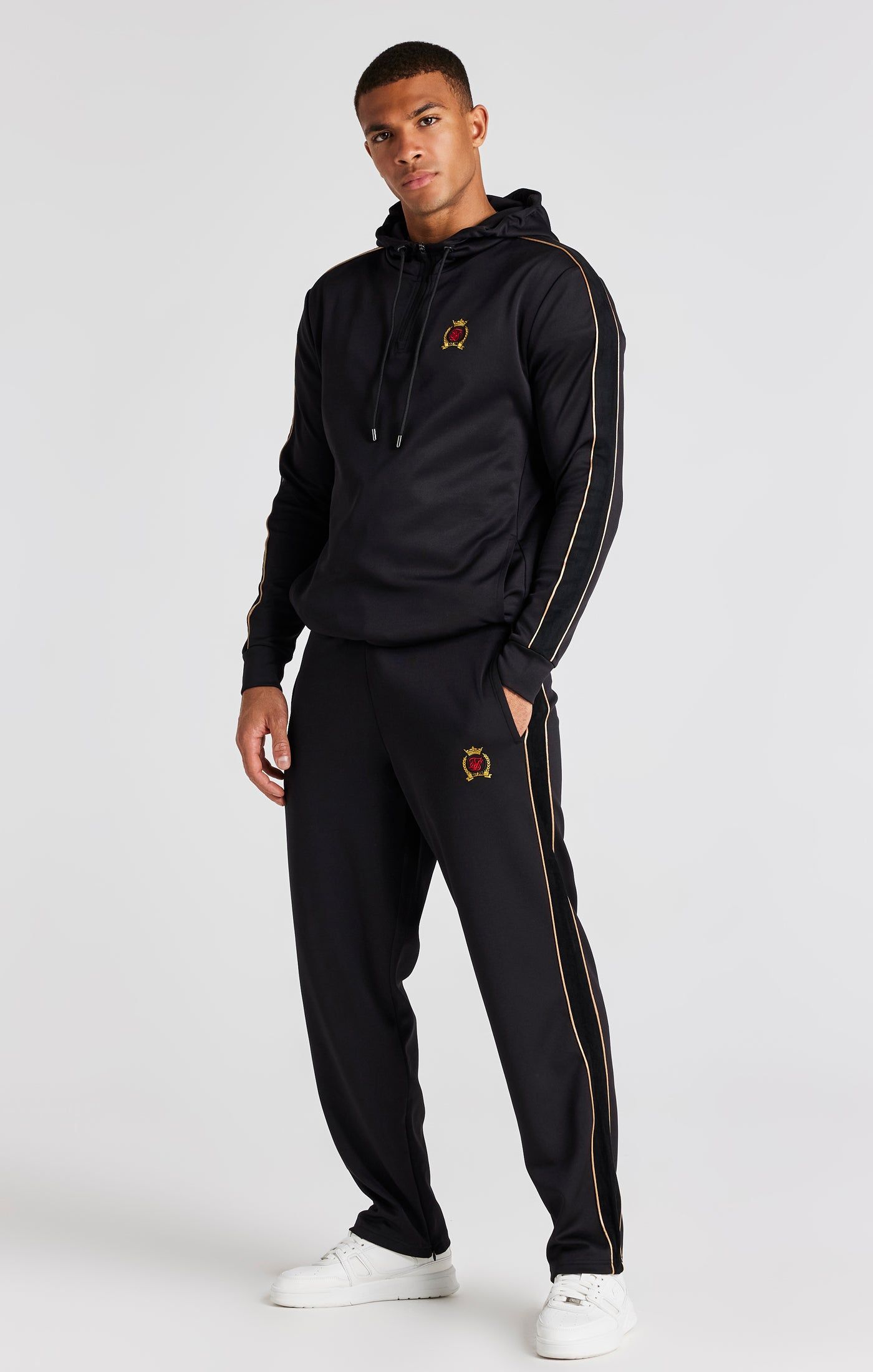 Black Quarter Zip Hoodie sold by Siksilk product image thumbnail 5