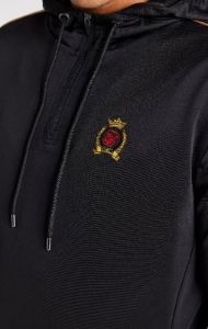 Black Quarter Zip Hoodie sold by Siksilk