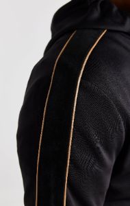 Black Quarter Zip Hoodie sold by Siksilk