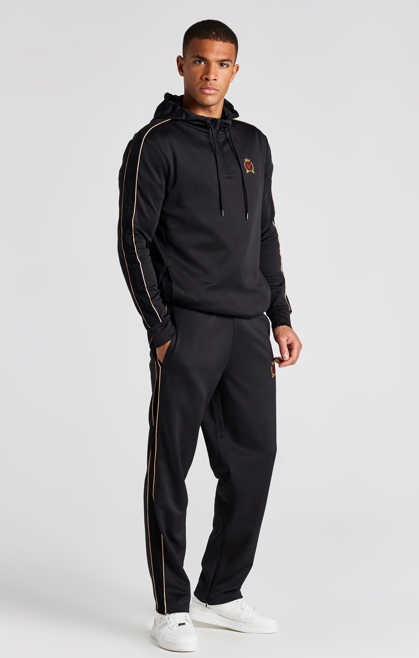 Black Quarter Zip Hoodie sold by Siksilk product image thumbnail 3
