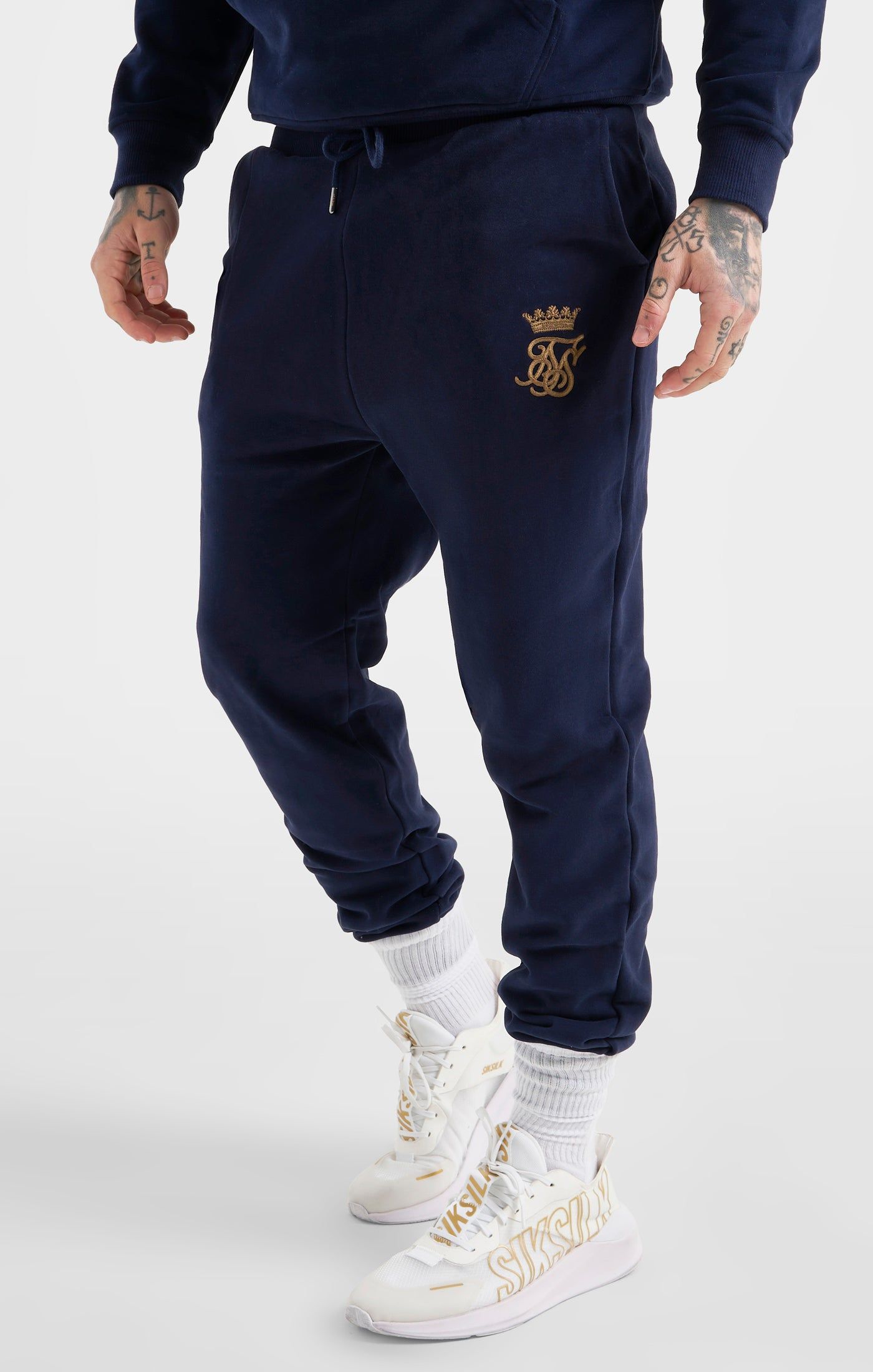Messi x SikSilk Navy Fleece Pant sold by Siksilk