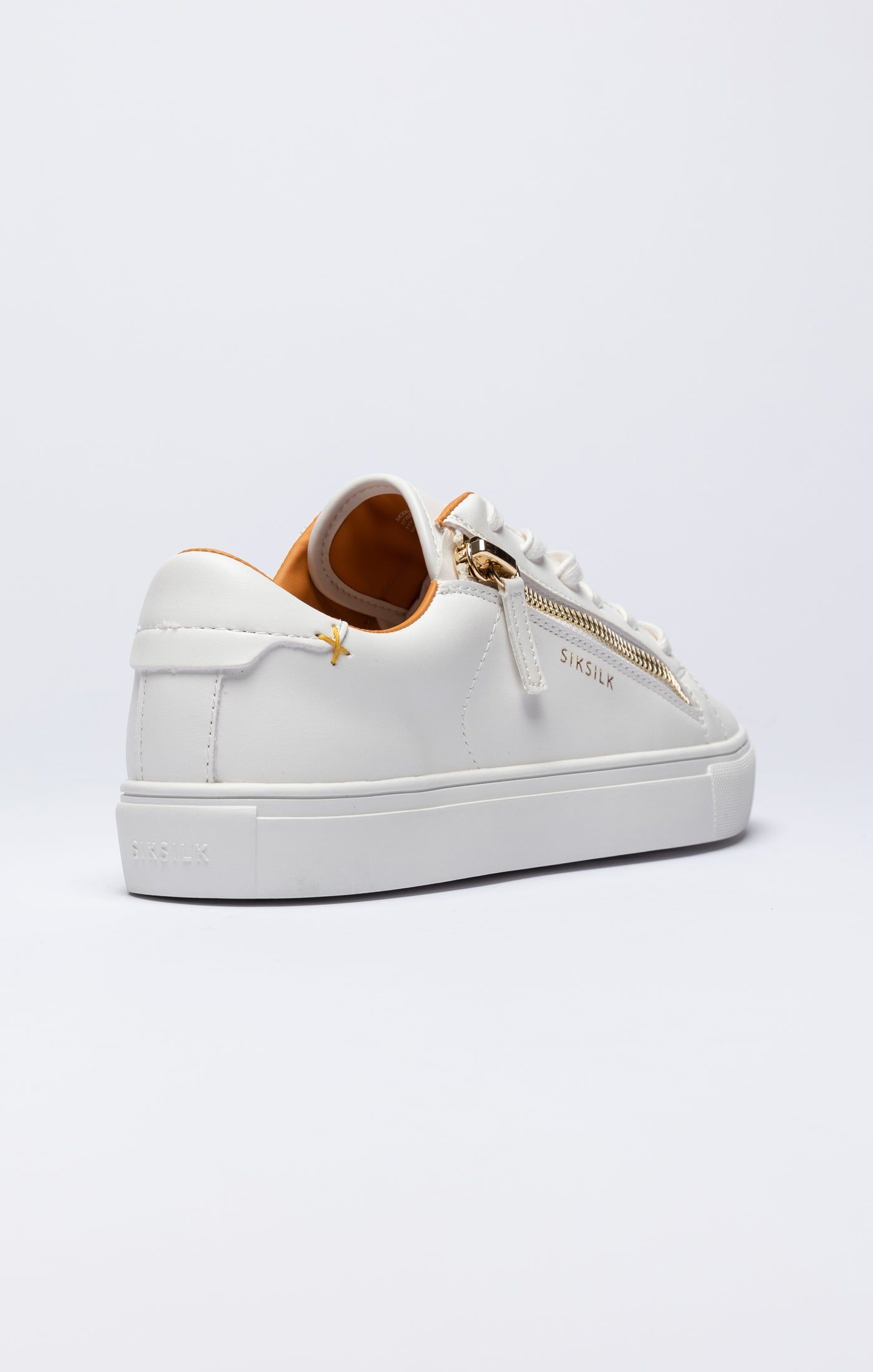 White Classic Trainer With Functional Zip sold by Siksilk product image thumbnail 2