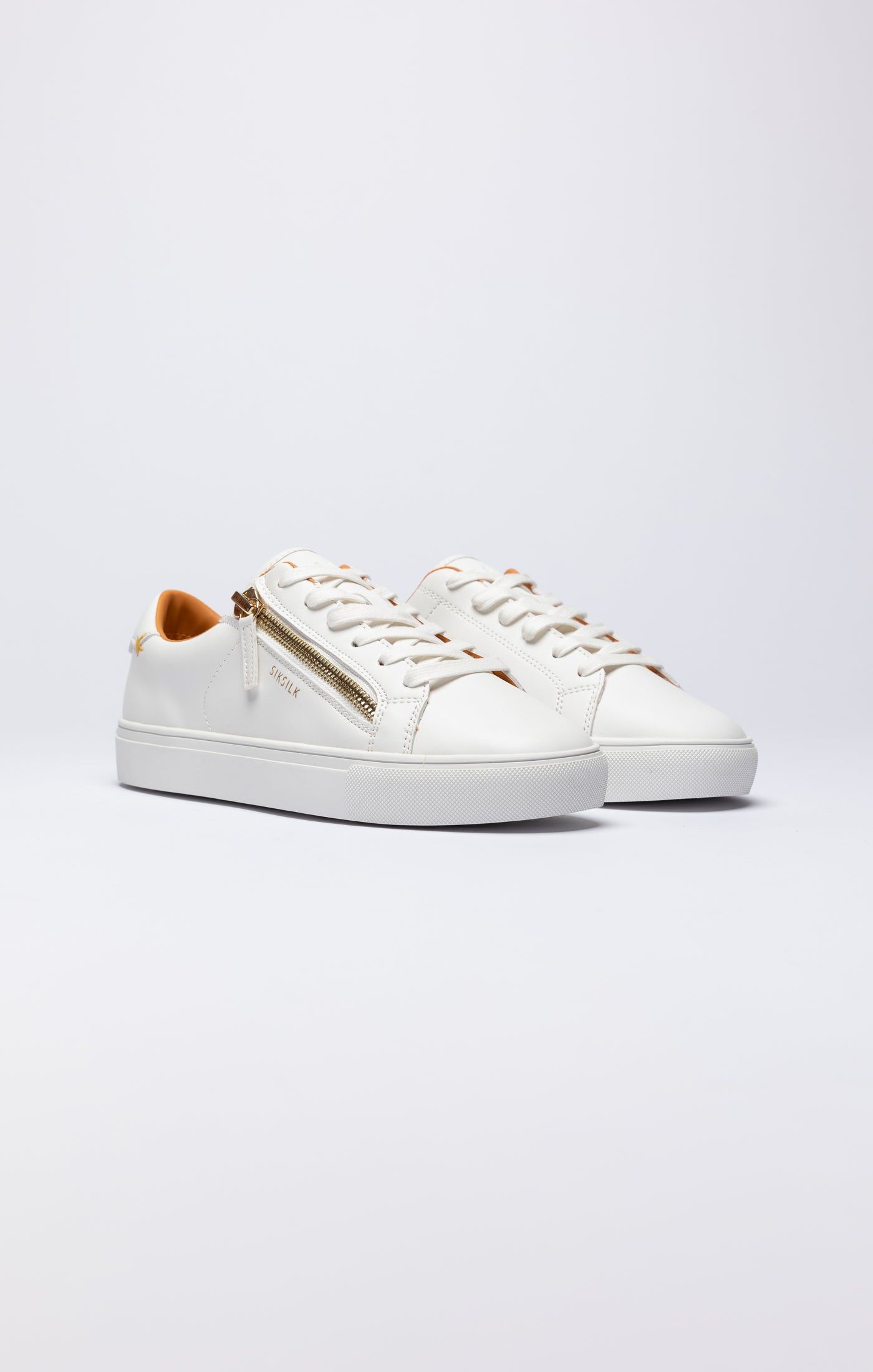 White Classic Trainer With Functional Zip sold by Siksilk product image thumbnail 3